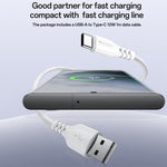 Set caricabatterie Yesido YC17U da 12 W 2,4 A con doppia porta USB e cavo dati da USB a Type-C da 1 m., YC17U