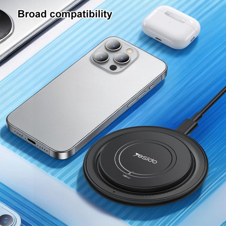 Caricabatterie wireless magnetico da tavolo Yesido DS39 da 15 W, DS39