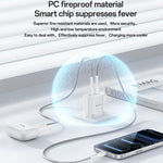 Set caricabatterie Yesido YC104 da 12 W 2,4 A con doppia porta USB e cavo dati da USB a Type-C da 1 m., YC104