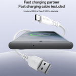 Set caricabatterie Yesido YC150 da 12 W 2,4 A con doppia porta USB e cavo dati da USB a Type-C da 1 m., YC150