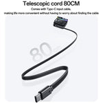 Stazione di ricarica wireless magnetica Yesido DS38 da 65 W 8 in 1 con cavo telescopico, DS38