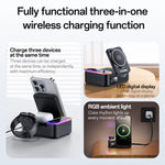 Stazione di ricarica wireless magnetica Yesido DS38 da 65 W 8 in 1 con cavo telescopico, DS38