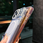 Custodia magnetica per telefono in acrilico effetto cristallo scintillante, For iPhone 18 Pro, For iPhone 18 Pro Max, For iPhone 17 Pro Max, For iPhone 17 Pro