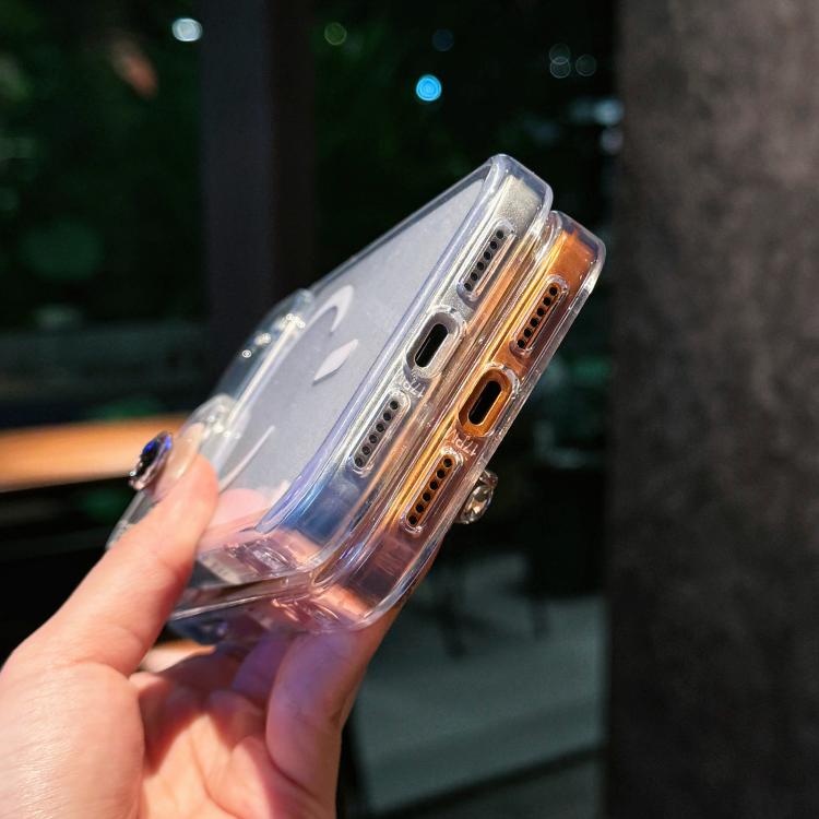 Custodia magnetica per telefono in acrilico effetto cristallo scintillante, For iPhone 18 Pro, For iPhone 18 Pro Max, For iPhone 17 Pro Max, For iPhone 17 Pro