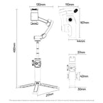 Yesido SF32 Gimbal 3 Assi Telescopico per Smartphone