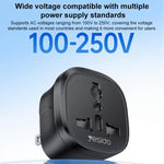 Adattatore universale viaggio Yesido MC45 spina USA/AU