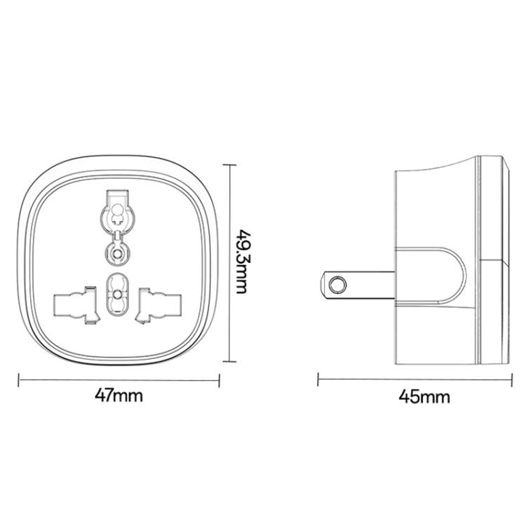 Adattatore universale viaggio Yesido MC45 spina USA/AU