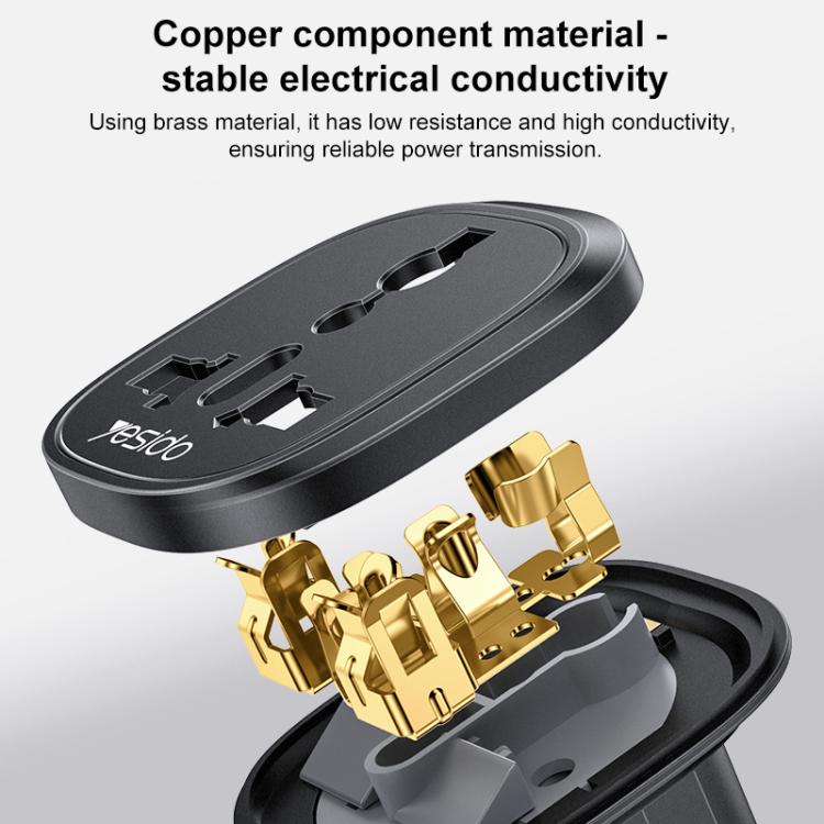 Yesido MC44 EU Plug Converter Travel Universal Adapter, MC44