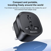 Adattatore universale da viaggio Yesido MC43 con spina UK., MC43