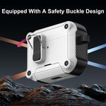 Custodia protettiva per auricolari con chiusura magnetica a scomparsa automatica e supporto integrato., For AirPods Pro 3, For AirPods 4