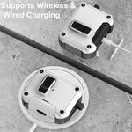 Custodia protettiva per auricolari con chiusura magnetica a scomparsa automatica e supporto integrato., For AirPods Pro 3, For AirPods 4