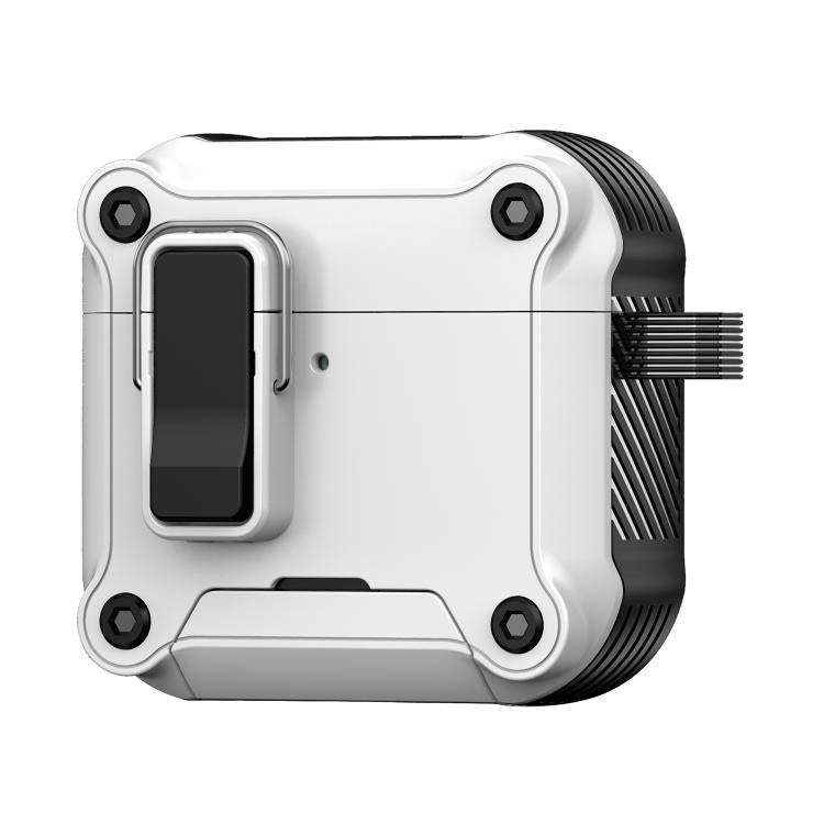 Custodia protettiva per auricolari con chiusura magnetica a scomparsa automatica e supporto integrato., For AirPods Pro 3, For AirPods 4