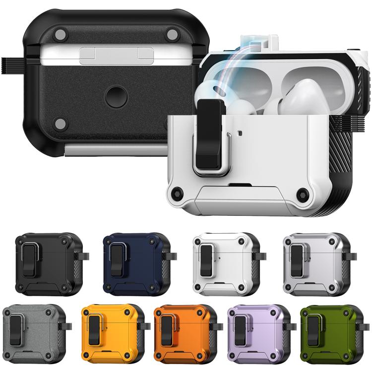 Custodia protettiva per auricolari con chiusura magnetica a scomparsa automatica e supporto integrato., For AirPods Pro 2, For AirPods Pro