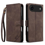 Portafoglio a tre carte AZNS serie A2 con protezione RFID e custodia per telefono in pelle vegana con cinturino., For iPhone Air, For iPhone 16 Pro Max, For iPhone 16 Pro, For iPhone 16 Plus