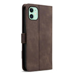 Portafoglio a tre carte AZNS serie A2 con protezione RFID e custodia per telefono in pelle vegana con cinturino., For iPhone 11, For iPhone 11 Pro