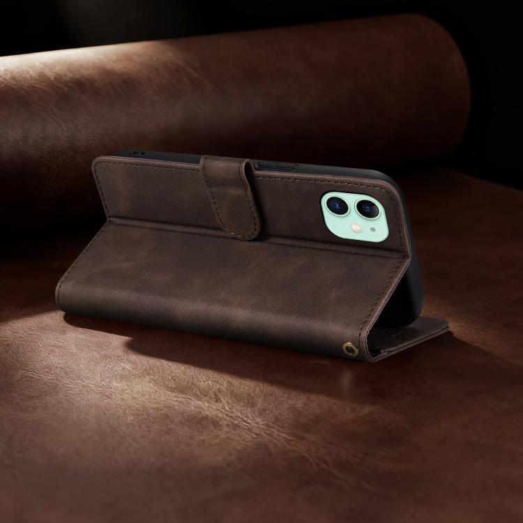 Portafoglio a tre carte AZNS serie A2 con protezione RFID e custodia per telefono in pelle vegana con cinturino., For iPhone 11, For iPhone 11 Pro