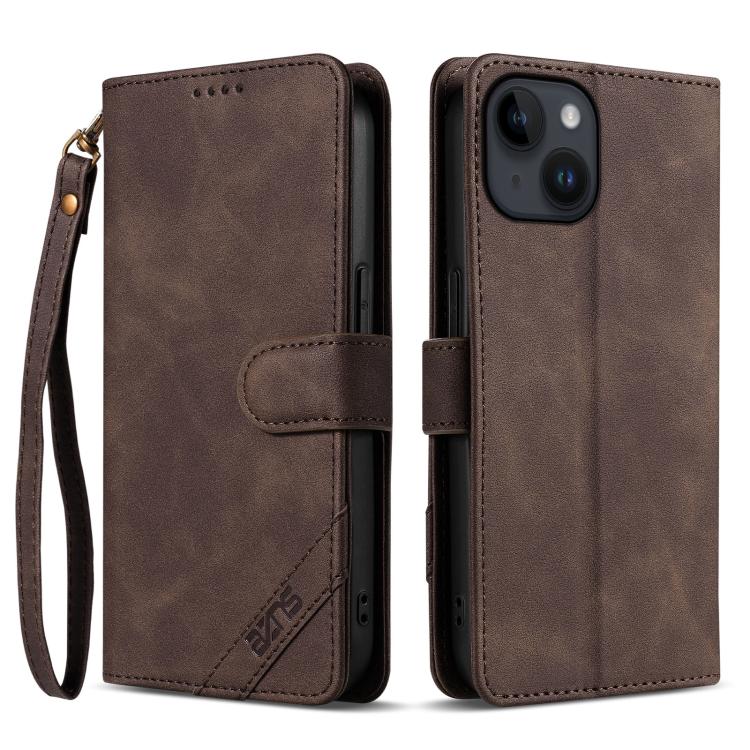 Portafoglio a tre carte AZNS serie A2 con protezione RFID e custodia per telefono in pelle vegana con cinturino., For iPhone 12, For iPhone 12 Pro Max, For iPhone 12 Pro, For iPhone 11 Pro Max