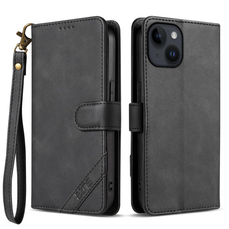 Portafoglio a tre carte AZNS serie A2 con protezione RFID e custodia per telefono in pelle vegana con cinturino., For iPhone 12, For iPhone 12 Pro Max, For iPhone 12 Pro, For iPhone 11 Pro Max