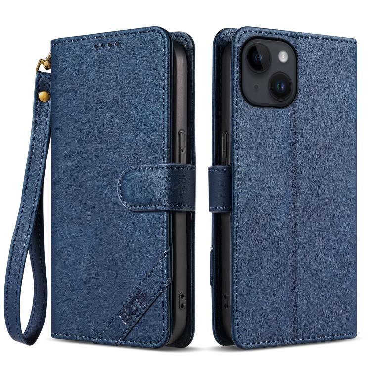 Portafoglio a tre carte AZNS serie A2 con protezione RFID e custodia per telefono in pelle vegana con cinturino., For iPhone 12, For iPhone 12 Pro Max, For iPhone 12 Pro, For iPhone 11 Pro Max