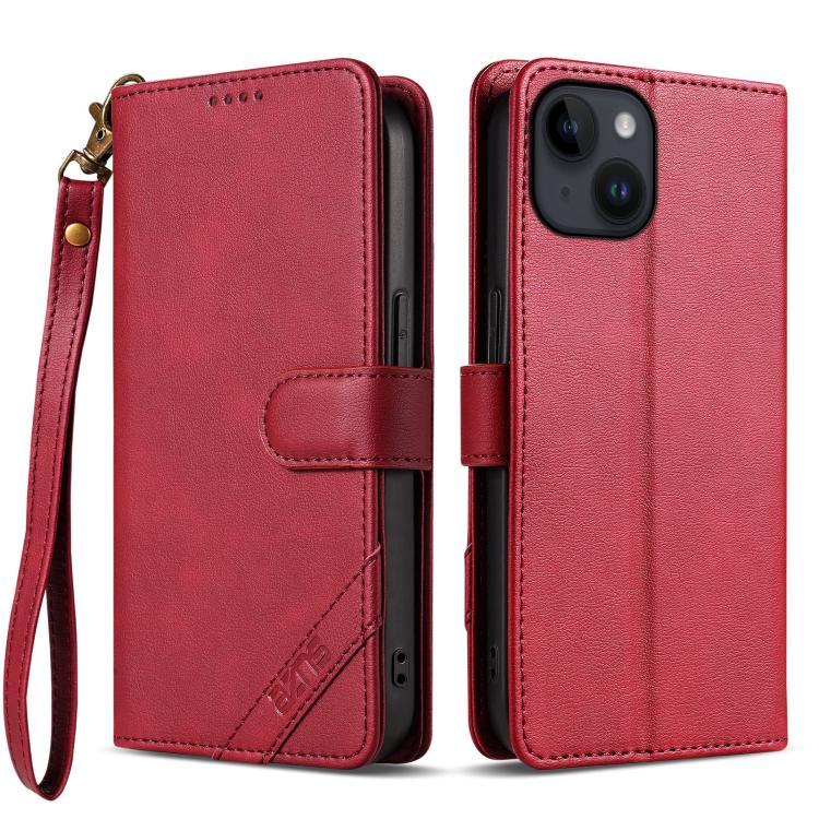 Portafoglio a tre carte AZNS serie A2 con protezione RFID e custodia per telefono in pelle vegana con cinturino., For iPhone 14 Pro Max, For iPhone 13 Pro Max, For iPhone 13 Pro, For iPhone 13