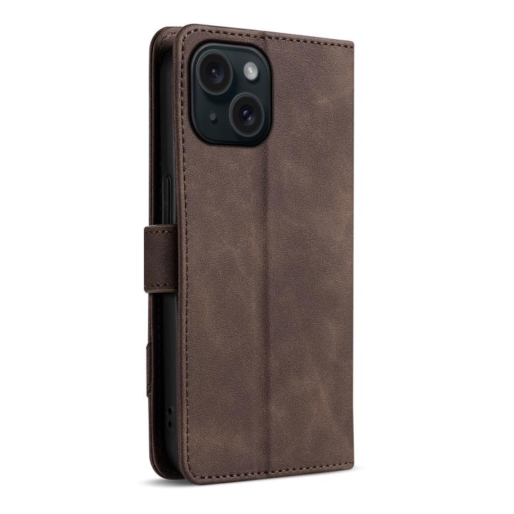 Portafoglio a tre carte AZNS serie A2 con protezione RFID e custodia per telefono in pelle vegana con cinturino., For iPhone 15, For iPhone 14 Plus, For iPhone 14, For iPhone 14 Pro