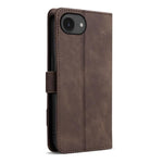 Portafoglio a tre carte AZNS serie A2 con protezione RFID e custodia per telefono in pelle vegana con cinturino., For iPhone 17e / 16e, For iPhone 17 Pro Max, For iPhone 17 Pro, For iPhone 17