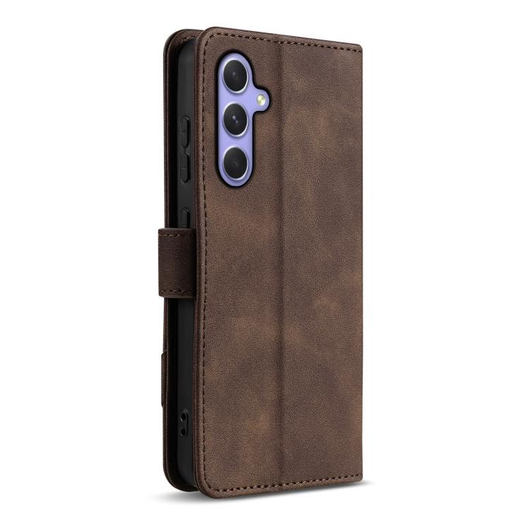 Portafoglio a tre carte AZNS serie A2 con protezione RFID e custodia per telefono in pelle vegana con cinturino., For Samsung Galaxy A35 5G, For Galaxy A05s