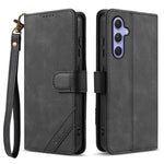 Portafoglio a tre carte AZNS serie A2 con protezione RFID e custodia per telefono in pelle vegana con cinturino., For Samsung Galaxy A35 5G, For Galaxy A05s