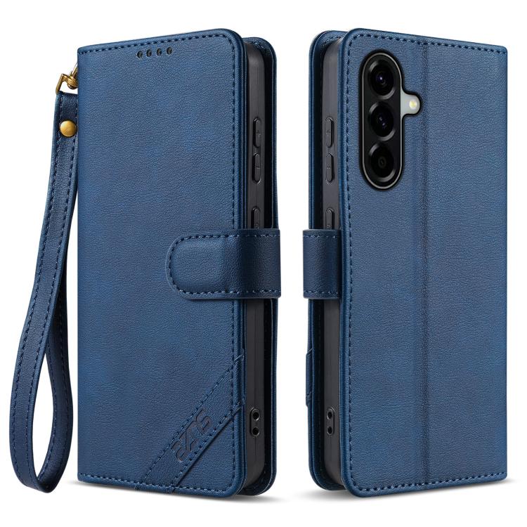 Portafoglio a tre carte AZNS serie A2 con protezione RFID e custodia per telefono in pelle vegana con cinturino., For Samsung Galaxy A36 5G, For Galaxy A16 5G / A16 4G, For Galaxy A15 5G / A15 4G, For Samsung Galaxy A55 5G