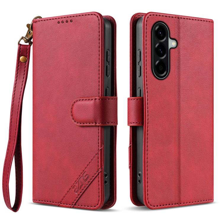 Portafoglio a tre carte AZNS serie A2 con protezione RFID e custodia per telefono in pelle vegana con cinturino., For Galaxy A27 5G, For Galaxy A06 5G, For Samsung Galaxy A56 5G, For Galaxy A26 5G
