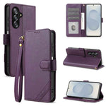 Portafoglio a tre carte AZNS serie A2 con protezione RFID e custodia per telefono in pelle vegana con cinturino., For Galaxy A07 5G / A08 5G, For Galaxy A17 5G / A18 5G, For Samsung Galaxy A57 5G, For Samsung Galaxy A37 5G