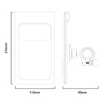 Borsa impermeabile a doppio strato Yesido C333 per bicicletta con supporto per telefono, C333