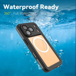 Custodia magnetica impermeabile IP68 per telefono RedPepper serie V., For iPhone 17 Pro, For iPhone 17