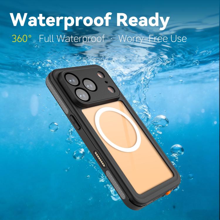 Custodia magnetica impermeabile IP68 per telefono RedPepper serie V., For iPhone 17 Pro, For iPhone 17