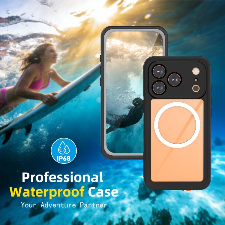 Custodia magnetica impermeabile IP68 per telefono RedPepper serie V., For iPhone 17 Pro, For iPhone 17