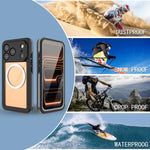 Custodia magnetica impermeabile IP68 per telefono RedPepper serie V., For iPhone 17 Pro, For iPhone 17