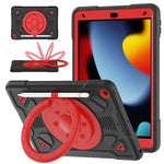 Custodia in silicone idrorepellente per PC/tablet con anello porta-pianeti spaziali e tracolla., For iPad 10.2 2021 / 2020 / 2019