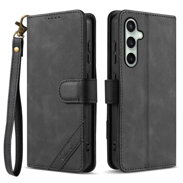 Portafoglio a tre carte AZNS serie A2 con protezione RFID e custodia per telefono in pelle vegana con cinturino., For Samsung Galaxy S24 5G, For Samsung Galaxy S23 FE 5G, For Samsung Galaxy S23 Ultra 5G, For Samsung Galaxy S23+ 5G