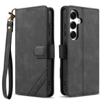 Portafoglio a tre carte AZNS serie A2 con protezione RFID e custodia per telefono in pelle vegana con cinturino., For Samsung Galaxy S25 FE 5G, For Samsung Galaxy S25 Edge 5G, For Samsung Galaxy S25 5G, For Samsung Galaxy S25+ 5G