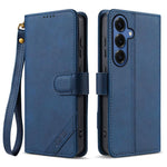 Portafoglio a tre carte AZNS serie A2 con protezione RFID e custodia per telefono in pelle vegana con cinturino., For Galaxy S26 FE 5G, For Samsung Galaxy S26+ 5G, For Samsung Galaxy S26 Ultra 5G, For Samsung Galaxy S26 5G