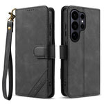 Portafoglio a tre carte AZNS serie A2 con protezione RFID e custodia per telefono in pelle vegana con cinturino., For Galaxy S26 FE 5G, For Samsung Galaxy S26+ 5G, For Samsung Galaxy S26 Ultra 5G, For Samsung Galaxy S26 5G