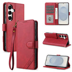 Portafoglio a tre carte AZNS serie A2 con protezione RFID e custodia per telefono in pelle vegana con cinturino., For Galaxy S26 FE 5G, For Samsung Galaxy S26+ 5G, For Samsung Galaxy S26 Ultra 5G, For Samsung Galaxy S26 5G