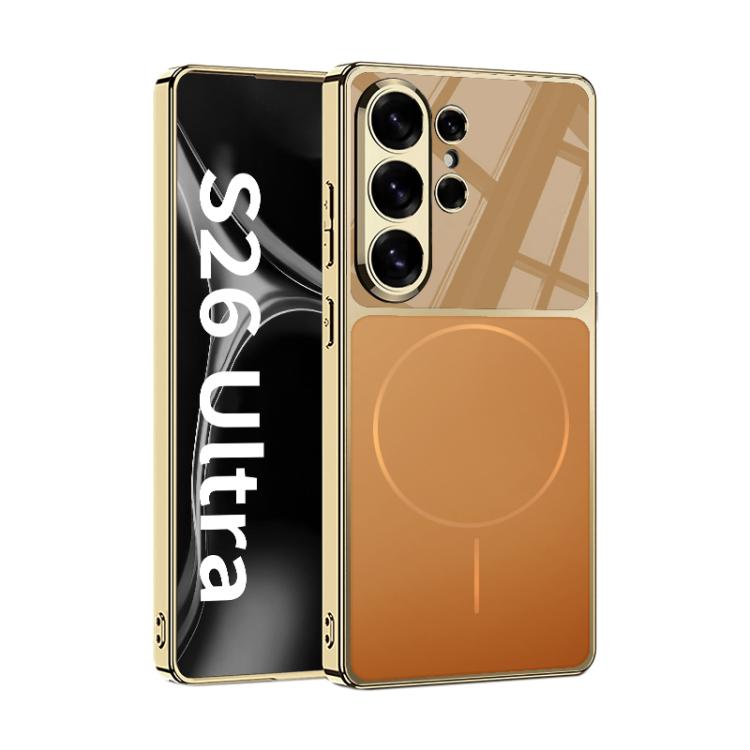 Custodia magnetica per telefono GKK AG Phantom Plating Frame Skin Feel a copertura totale, For Samsung Galaxy S26 Ultra 5G