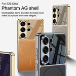 Custodia magnetica per telefono GKK AG Phantom Plating Frame Skin Feel a copertura totale, For Samsung Galaxy S26 Ultra 5G
