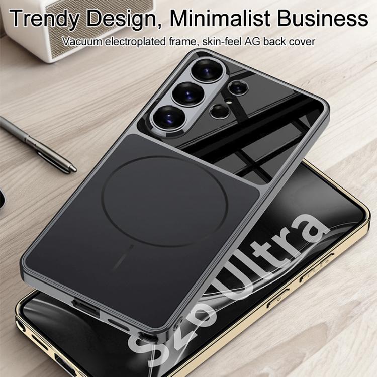 Custodia magnetica per telefono GKK AG Phantom Plating Frame Skin Feel a copertura totale, For Samsung Galaxy S26 Ultra 5G