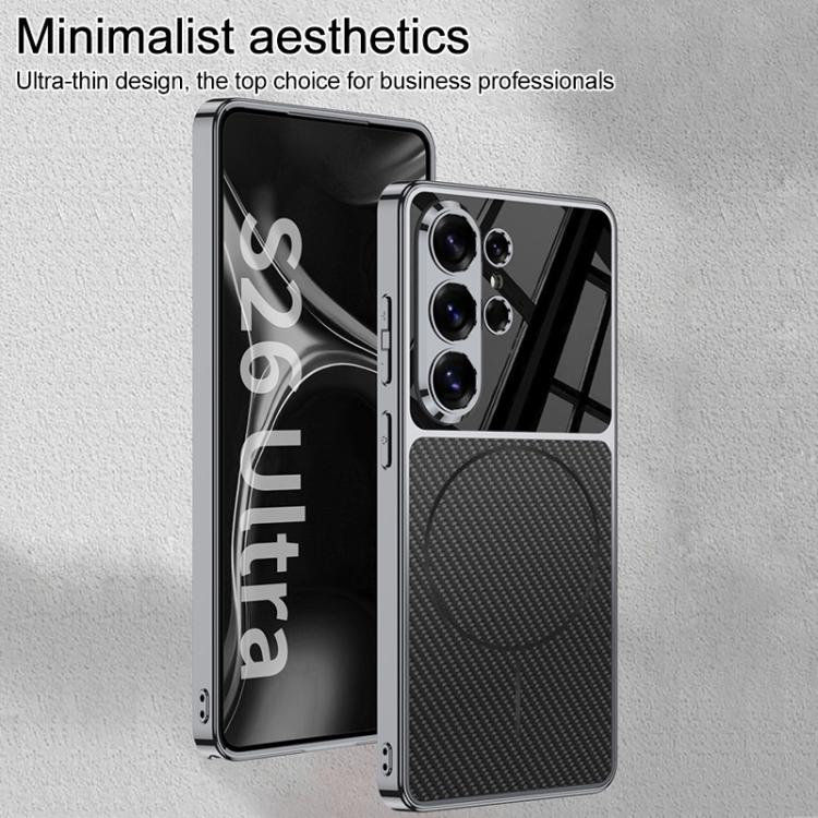 Custodia magnetica per telefono GKK AG Phantom Plating Frame Skin Feel a copertura totale, For Samsung Galaxy S26 Ultra 5G