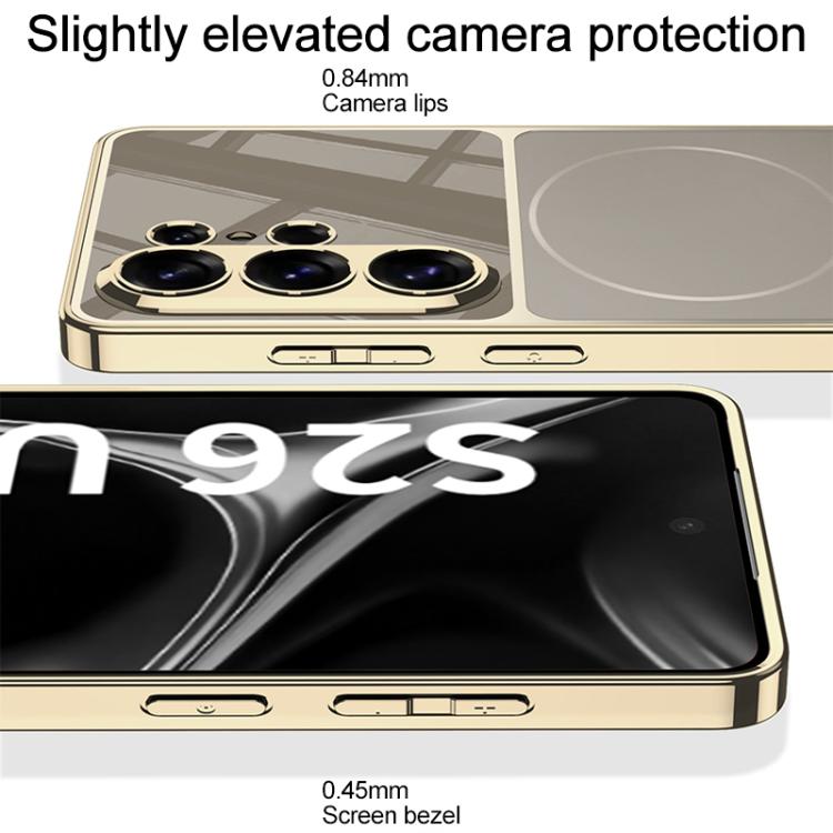 Custodia magnetica per telefono GKK AG Phantom Plating Frame Skin Feel a copertura totale, For Samsung Galaxy S26 Ultra 5G