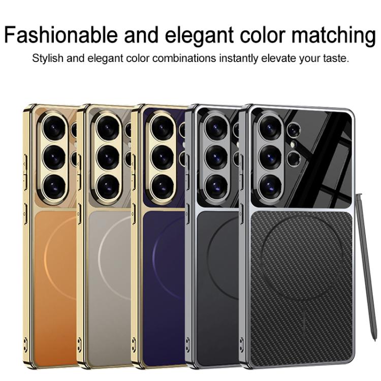 Custodia magnetica per telefono GKK AG Phantom Plating Frame Skin Feel a copertura totale, For Samsung Galaxy S26 Ultra 5G