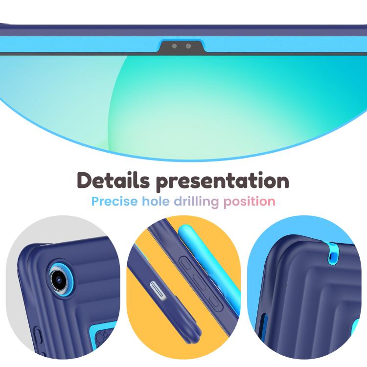 Custodia ibrida in silicone per tablet PC con maniglia e tracolla, For Samsung Galaxy Tab A11+ / A9+