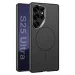 Custodia magnetica GKK con ampio foro per fotocamera, finitura metallizzata effetto pelle vegana., For Samsung Galaxy S26 Ultra 5G, For Samsung Galaxy S25 Ultra 5G, For Samsung Galaxy S24 Ultra 5G